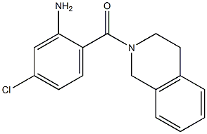 5-chloro-2-(3,4-dihydroisoquinolin-2(1H)-ylcarbonyl)aniline 结构式
