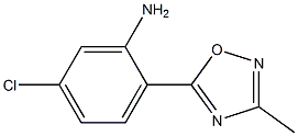 5-chloro-2-(3-methyl-1,2,4-oxadiazol-5-yl)aniline 结构式