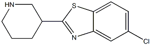 5-chloro-2-(piperidin-3-yl)-1,3-benzothiazole 结构式