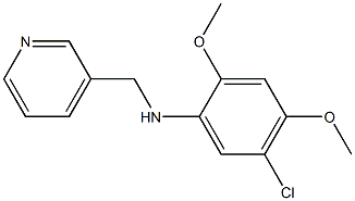 5-chloro-2,4-dimethoxy-N-(pyridin-3-ylmethyl)aniline 结构式