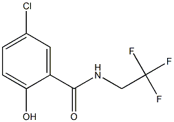 5-chloro-2-hydroxy-N-(2,2,2-trifluoroethyl)benzamide 结构式