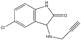 5-chloro-3-(prop-2-yn-1-ylamino)-2,3-dihydro-1H-indol-2-one 结构式