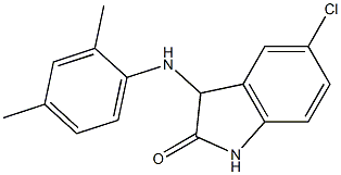 5-chloro-3-[(2,4-dimethylphenyl)amino]-2,3-dihydro-1H-indol-2-one 结构式
