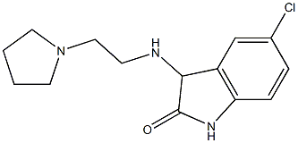 5-chloro-3-{[2-(pyrrolidin-1-yl)ethyl]amino}-2,3-dihydro-1H-indol-2-one 结构式