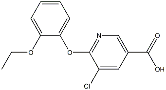 5-chloro-6-(2-ethoxyphenoxy)nicotinic acid 结构式