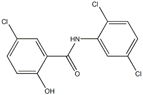 5-chloro-N-(2,5-dichlorophenyl)-2-hydroxybenzamide 结构式