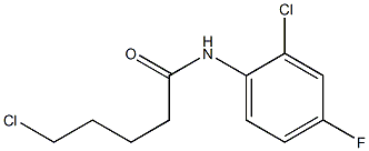 5-chloro-N-(2-chloro-4-fluorophenyl)pentanamide 结构式