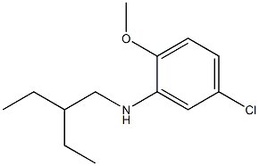 5-chloro-N-(2-ethylbutyl)-2-methoxyaniline 结构式