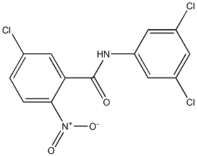 5-chloro-N-(3,5-dichlorophenyl)-2-nitrobenzamide 结构式