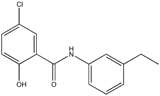 5-chloro-N-(3-ethylphenyl)-2-hydroxybenzamide 结构式
