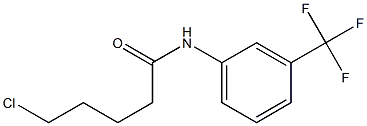 5-chloro-N-[3-(trifluoromethyl)phenyl]pentanamide 结构式