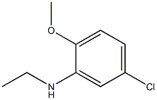 5-chloro-N-ethyl-2-methoxyaniline 结构式