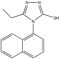 5-ethyl-4-(naphthalen-1-yl)-4H-1,2,4-triazole-3-thiol 结构式