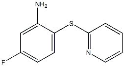 5-fluoro-2-(pyridin-2-ylsulfanyl)aniline 结构式