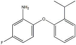 5-fluoro-2-[2-(propan-2-yl)phenoxy]aniline 结构式