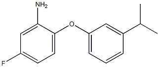 5-fluoro-2-[3-(propan-2-yl)phenoxy]aniline 结构式