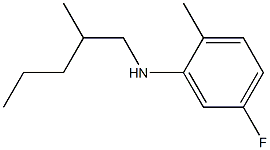 5-fluoro-2-methyl-N-(2-methylpentyl)aniline 结构式