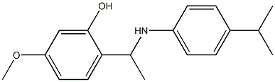 5-methoxy-2-(1-{[4-(propan-2-yl)phenyl]amino}ethyl)phenol 结构式