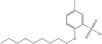5-methyl-2-(nonyloxy)benzene-1-sulfonyl chloride 结构式