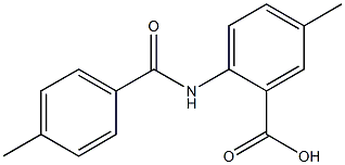 5-methyl-2-[(4-methylbenzene)amido]benzoic acid 结构式