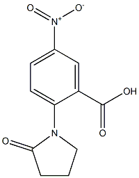 5-nitro-2-(2-oxopyrrolidin-1-yl)benzoic acid 结构式