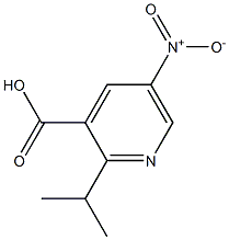 5-nitro-2-(propan-2-yl)pyridine-3-carboxylic acid 结构式