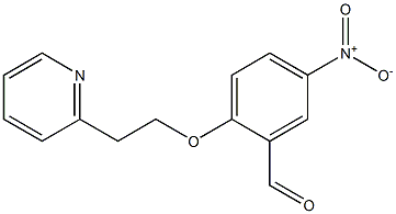 5-nitro-2-[2-(pyridin-2-yl)ethoxy]benzaldehyde 结构式