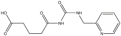 5-oxo-5-{[(pyridin-2-ylmethyl)carbamoyl]amino}pentanoic acid 结构式