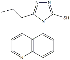 5-propyl-4-(quinolin-5-yl)-4H-1,2,4-triazole-3-thiol 结构式