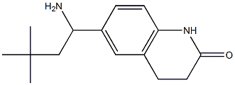 6-(1-amino-3,3-dimethylbutyl)-1,2,3,4-tetrahydroquinolin-2-one 结构式