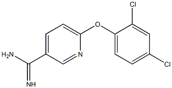 6-(2,4-dichlorophenoxy)pyridine-3-carboximidamide 结构式