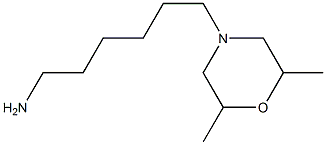 6-(2,6-dimethylmorpholin-4-yl)hexan-1-amine 结构式