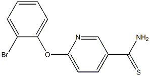 6-(2-bromophenoxy)pyridine-3-carbothioamide 结构式