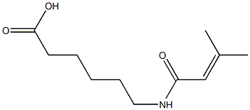 6-(3-methylbut-2-enamido)hexanoic acid 结构式