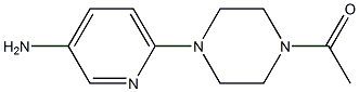 6-(4-acetylpiperazin-1-yl)pyridin-3-amine 结构式