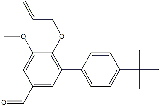 6-(allyloxy)-4'-tert-butyl-5-methoxy-1,1'-biphenyl-3-carbaldehyde 结构式