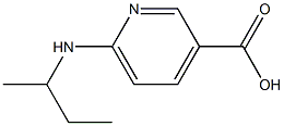 6-(butan-2-ylamino)pyridine-3-carboxylic acid 结构式
