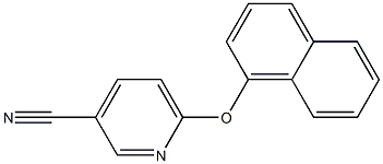 6-(naphthalen-1-yloxy)pyridine-3-carbonitrile 结构式