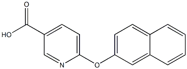 6-(naphthalen-2-yloxy)pyridine-3-carboxylic acid 结构式