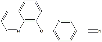 6-(quinolin-8-yloxy)pyridine-3-carbonitrile 结构式