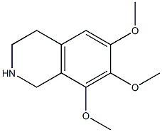 6,7,8-trimethoxy-1,2,3,4-tetrahydroisoquinoline 结构式