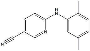 6-[(2,5-dimethylphenyl)amino]pyridine-3-carbonitrile 结构式