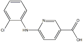 6-[(2-chlorophenyl)amino]pyridine-3-carboxylic acid 结构式