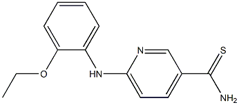 6-[(2-ethoxyphenyl)amino]pyridine-3-carbothioamide 结构式