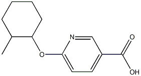6-[(2-methylcyclohexyl)oxy]pyridine-3-carboxylic acid 结构式