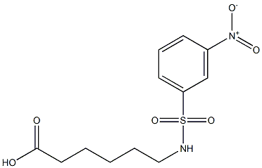 6-[(3-nitrobenzene)sulfonamido]hexanoic acid 结构式