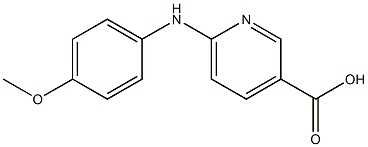 6-[(4-methoxyphenyl)amino]pyridine-3-carboxylic acid 结构式