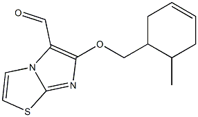 6-[(6-methylcyclohex-3-en-1-yl)methoxy]imidazo[2,1-b][1,3]thiazole-5-carbaldehyde 结构式