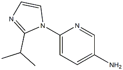 6-[2-(propan-2-yl)-1H-imidazol-1-yl]pyridin-3-amine 结构式