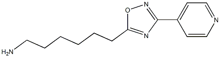 6-[3-(pyridin-4-yl)-1,2,4-oxadiazol-5-yl]hexan-1-amine 结构式